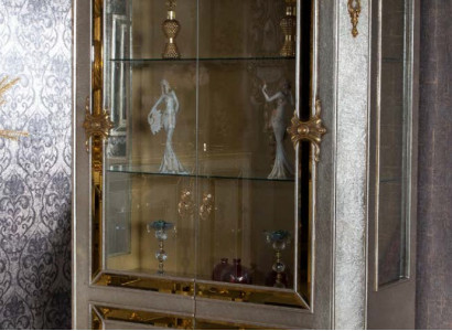 Display cabinet glass cupboard display case living room wood sideboard Italian style